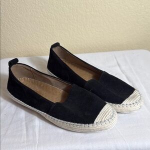 Aqua college water proof Black Espadrille Flats